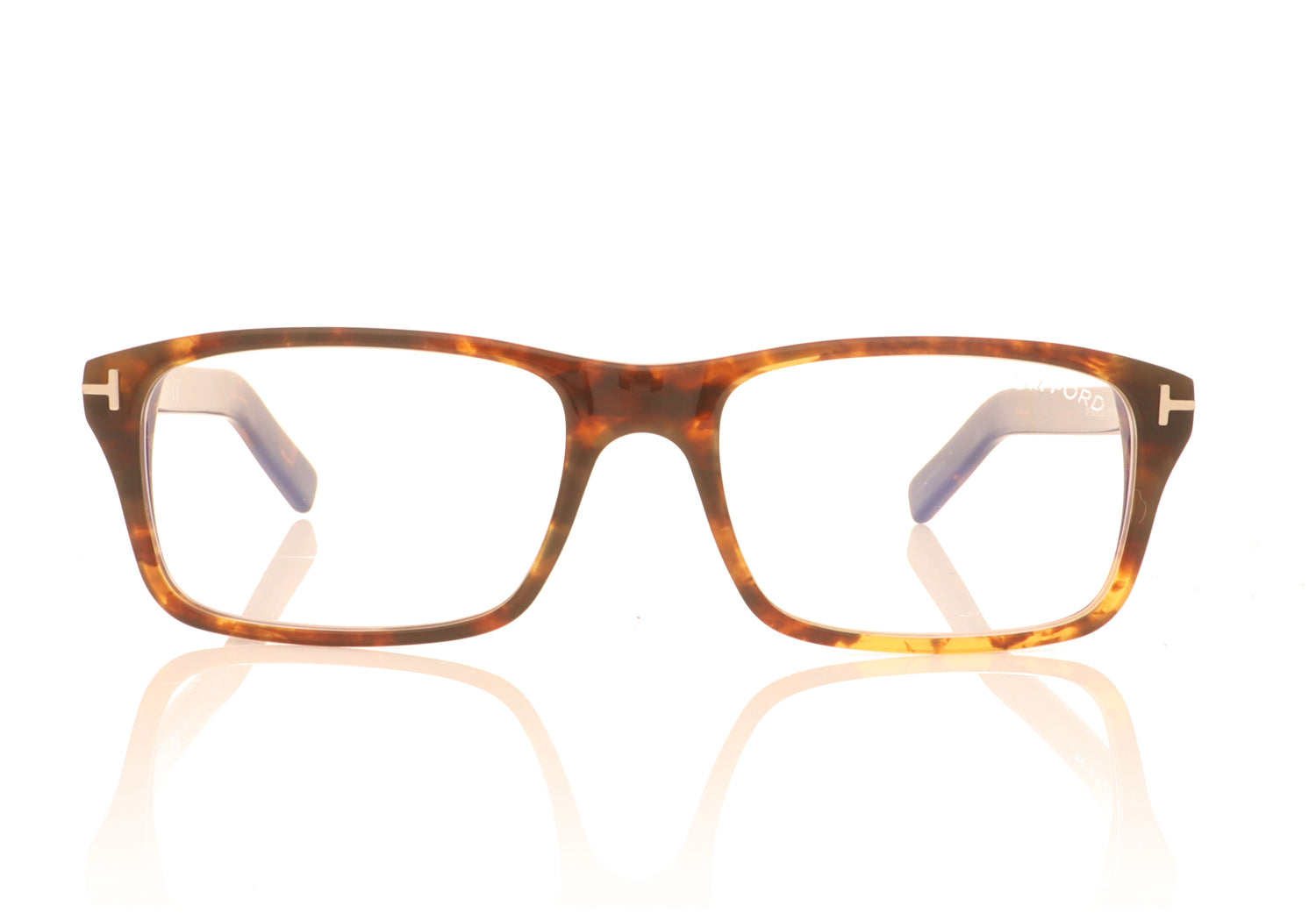 Tom Ford TF5663-B FT5663-B53055 Havana 55 Glasses - Front