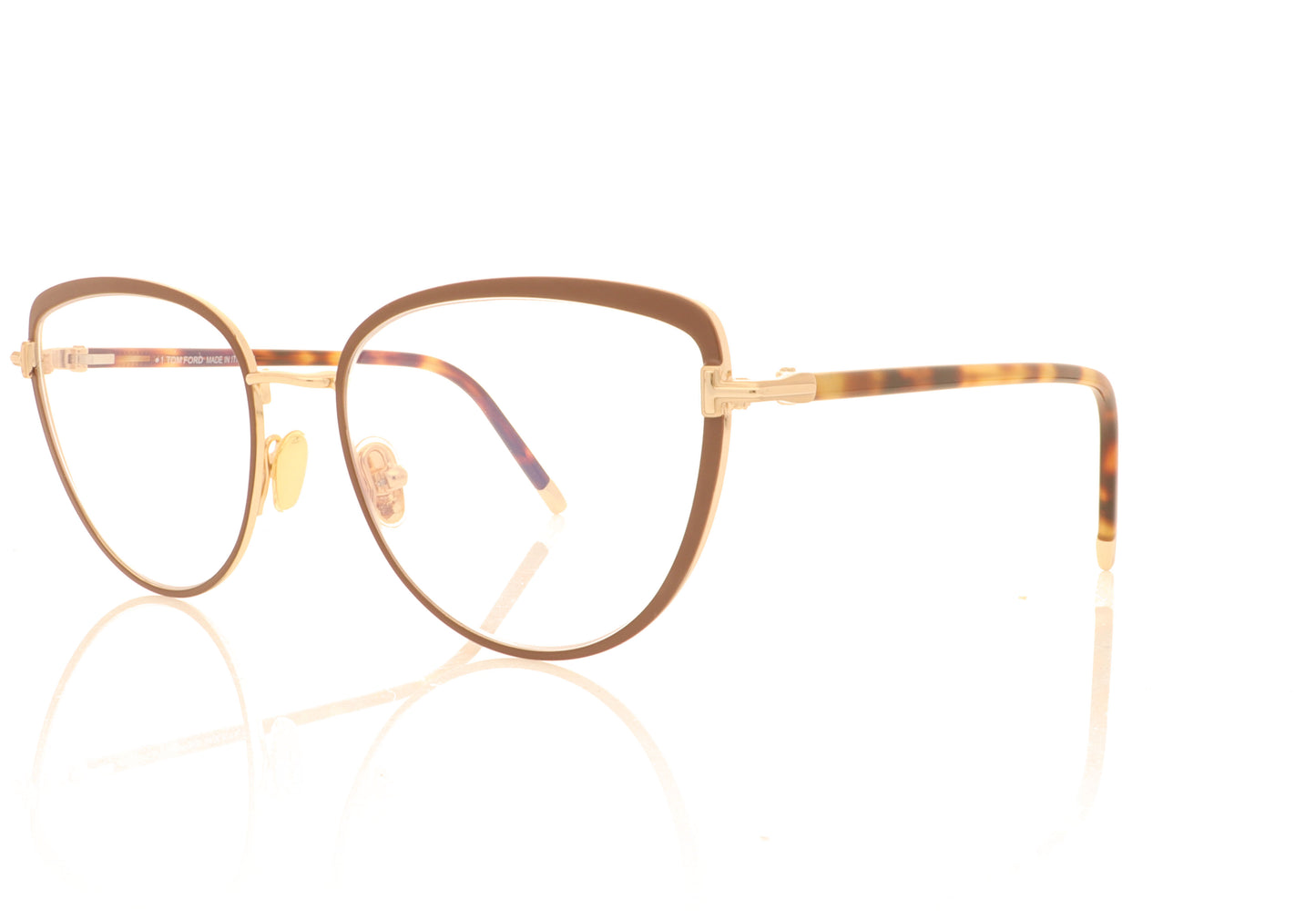 Tom Ford TF5741 048 Red Glasses - Angle