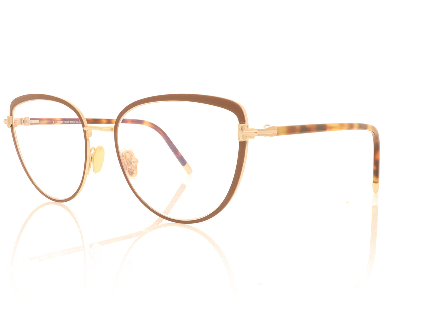 Tom Ford TF5741 048 Red Glasses - Angle