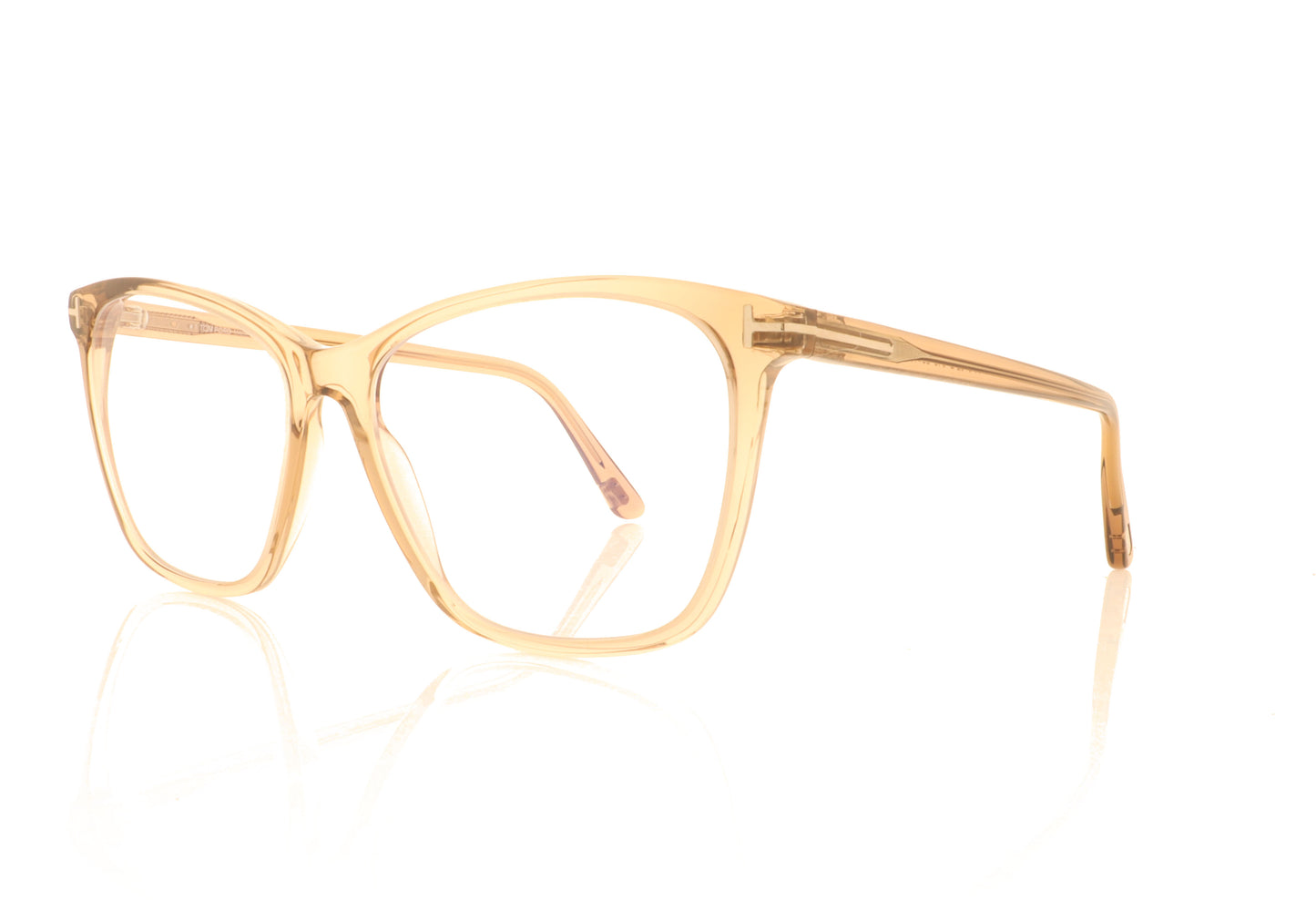Tom Ford TF5762-B 045 Brown Glasses - Angle