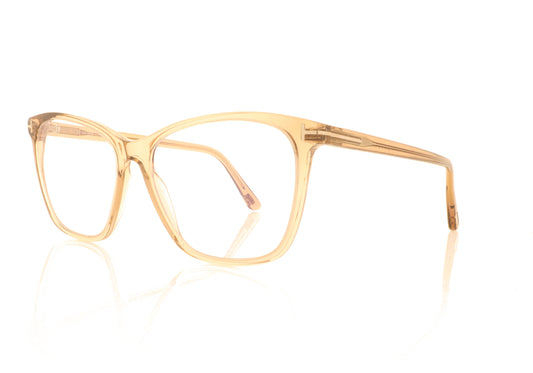 Tom Ford TF5762-B 045 Brown Glasses - Angle