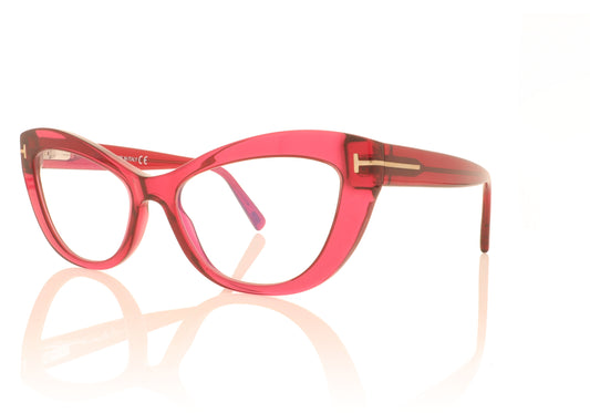 Tom Ford TF5765 077 Red Glasses - Angle