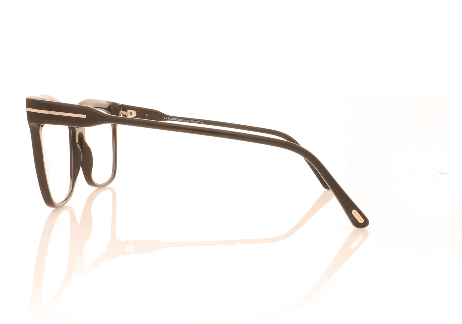 Tom Ford FT5768 TF5768 001 Black Glasses - Side