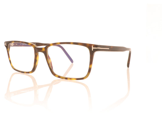 Tom Ford TF5802 052 Tortoise Glasses - Angle