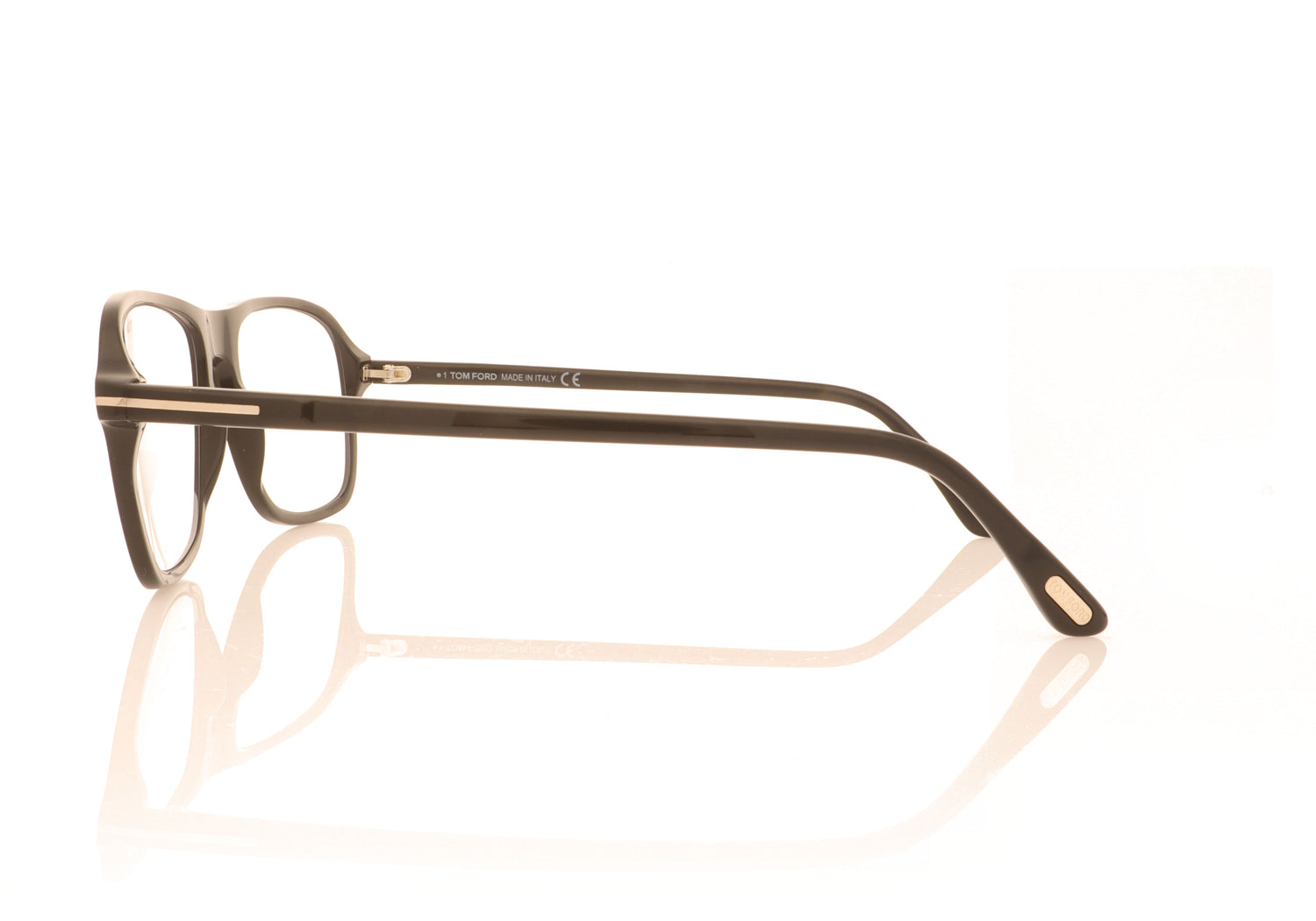 Tom Ford TF5806 001 Black Glasses - Side