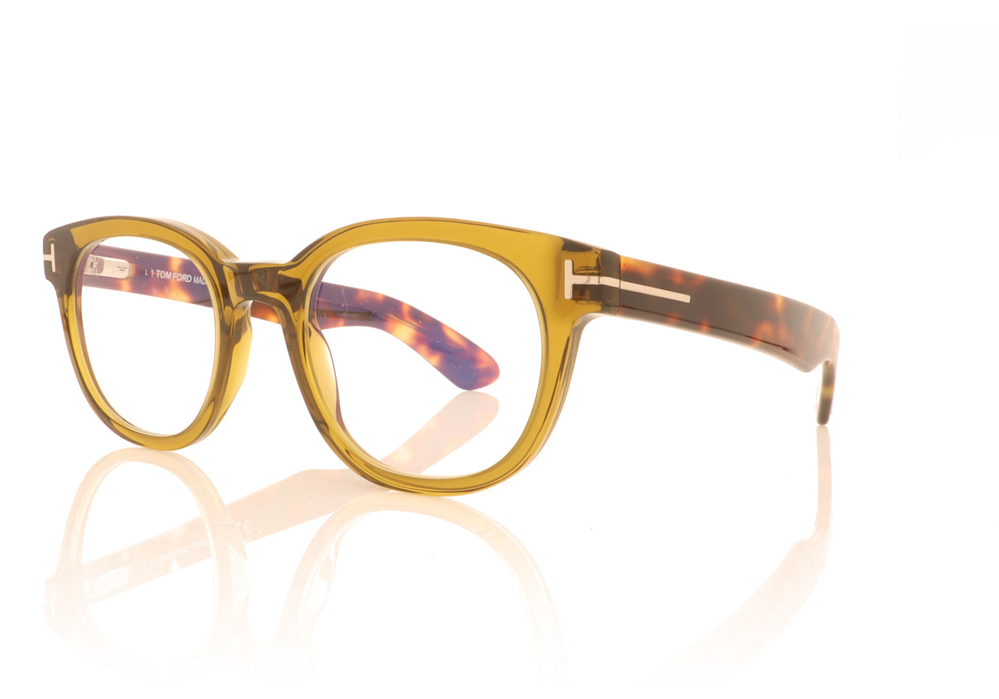 Tom Ford TF5807 096 Green Glasses - Angle