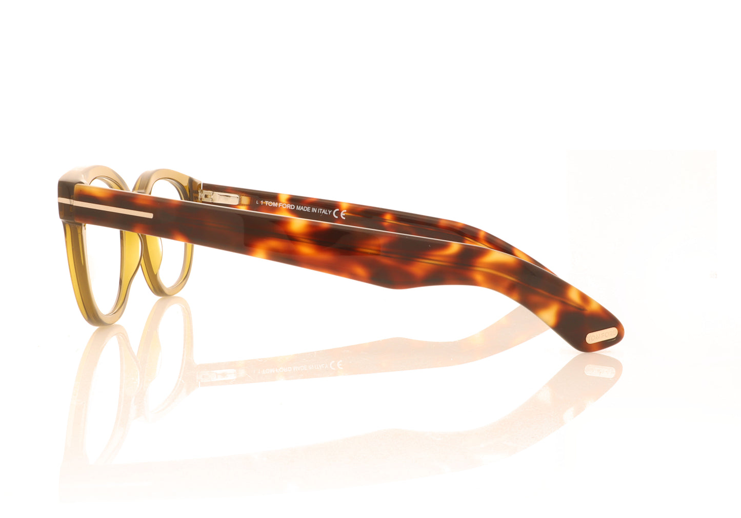 Tom Ford TF5807 096 Green Glasses - Side