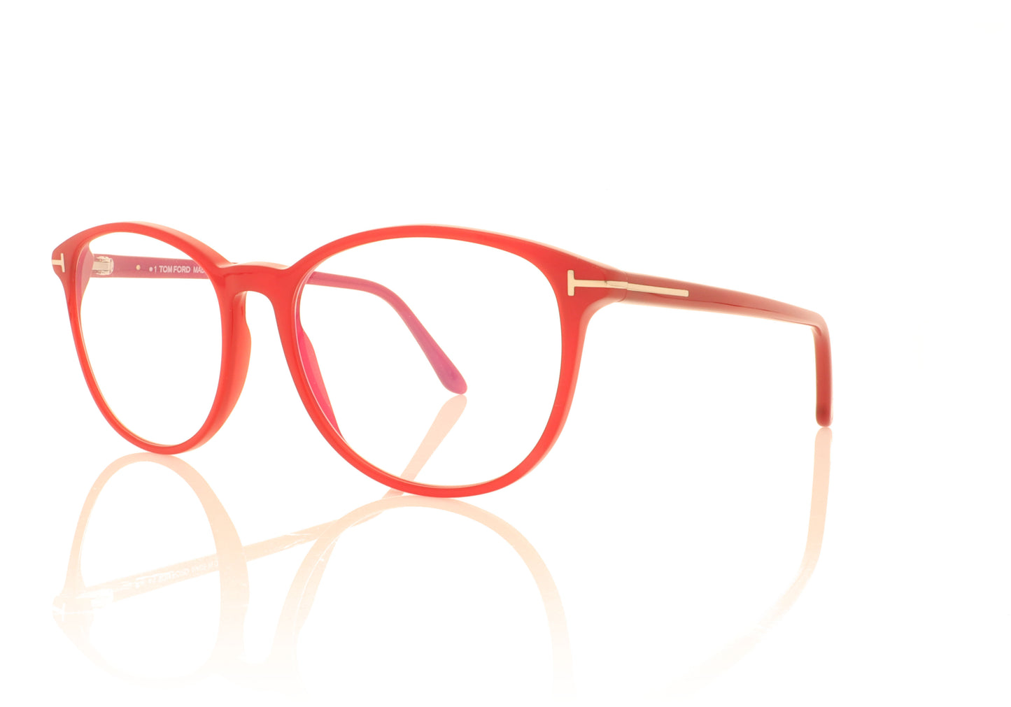 Tom Ford TF5810-B 074 Red Glasses - Angle