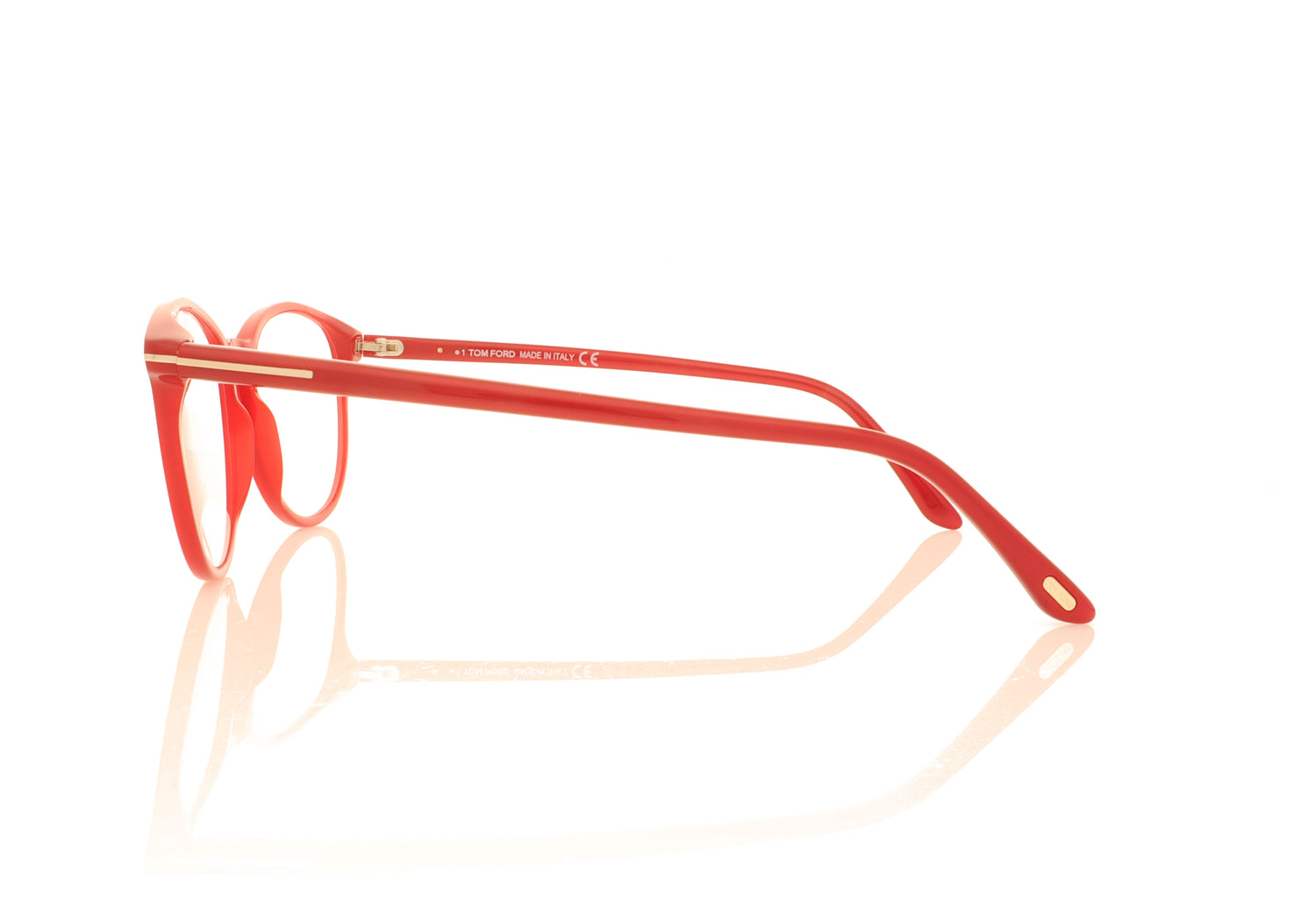 Tom Ford TF5810-B 074 Red Glasses - Side