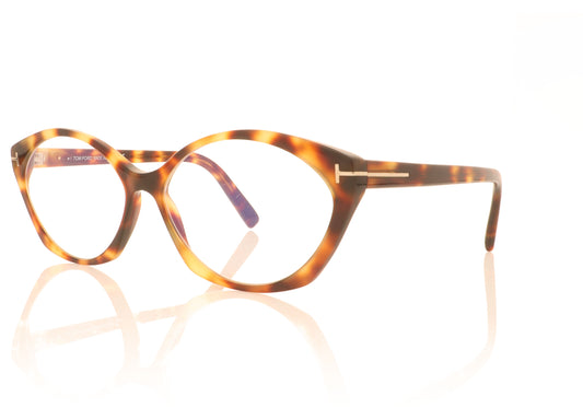 Tom Ford TF5811-B 053 Havana Glasses - Angle