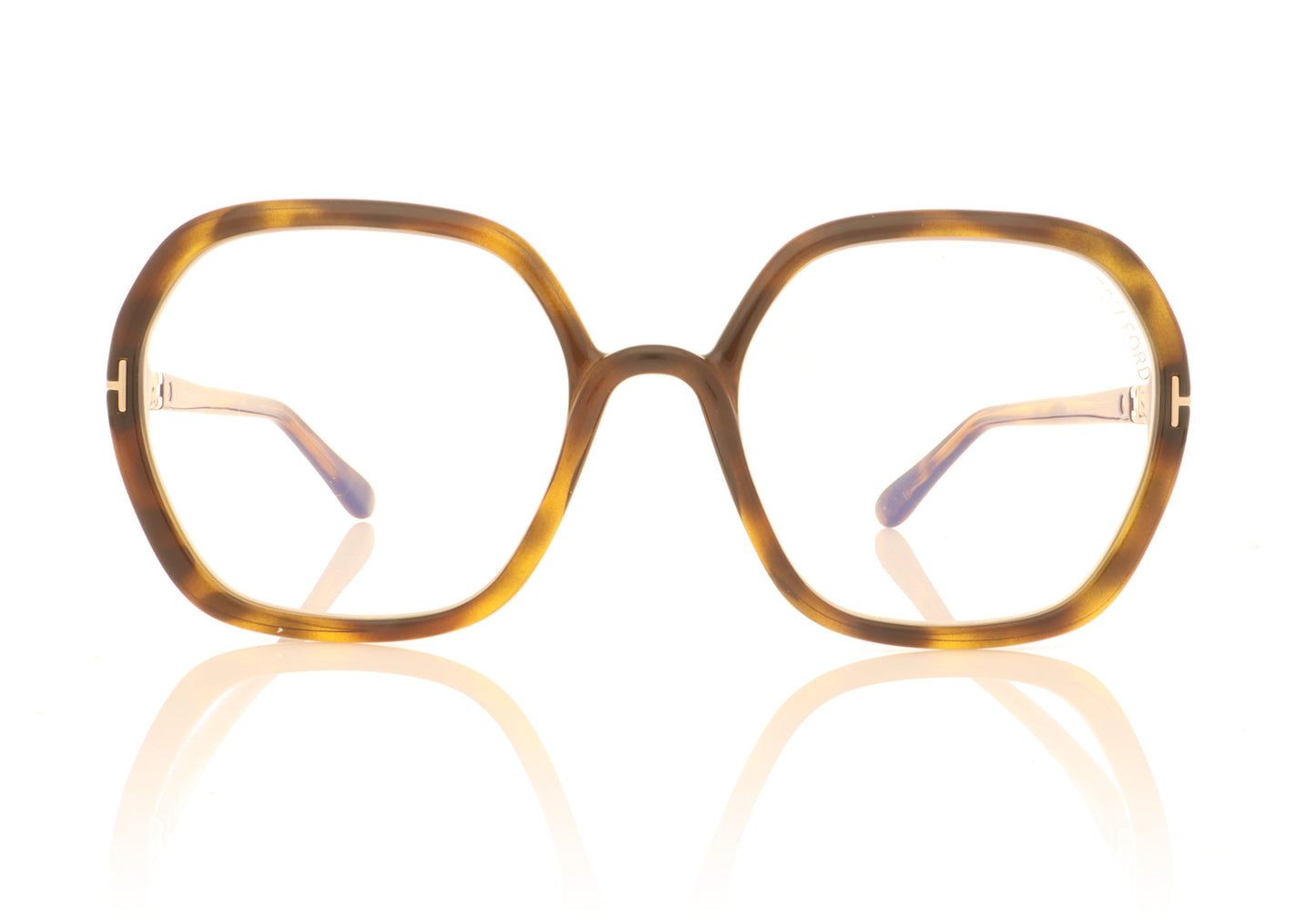 Tom Ford TF5814-B 052 Tortoise Glasses - Front