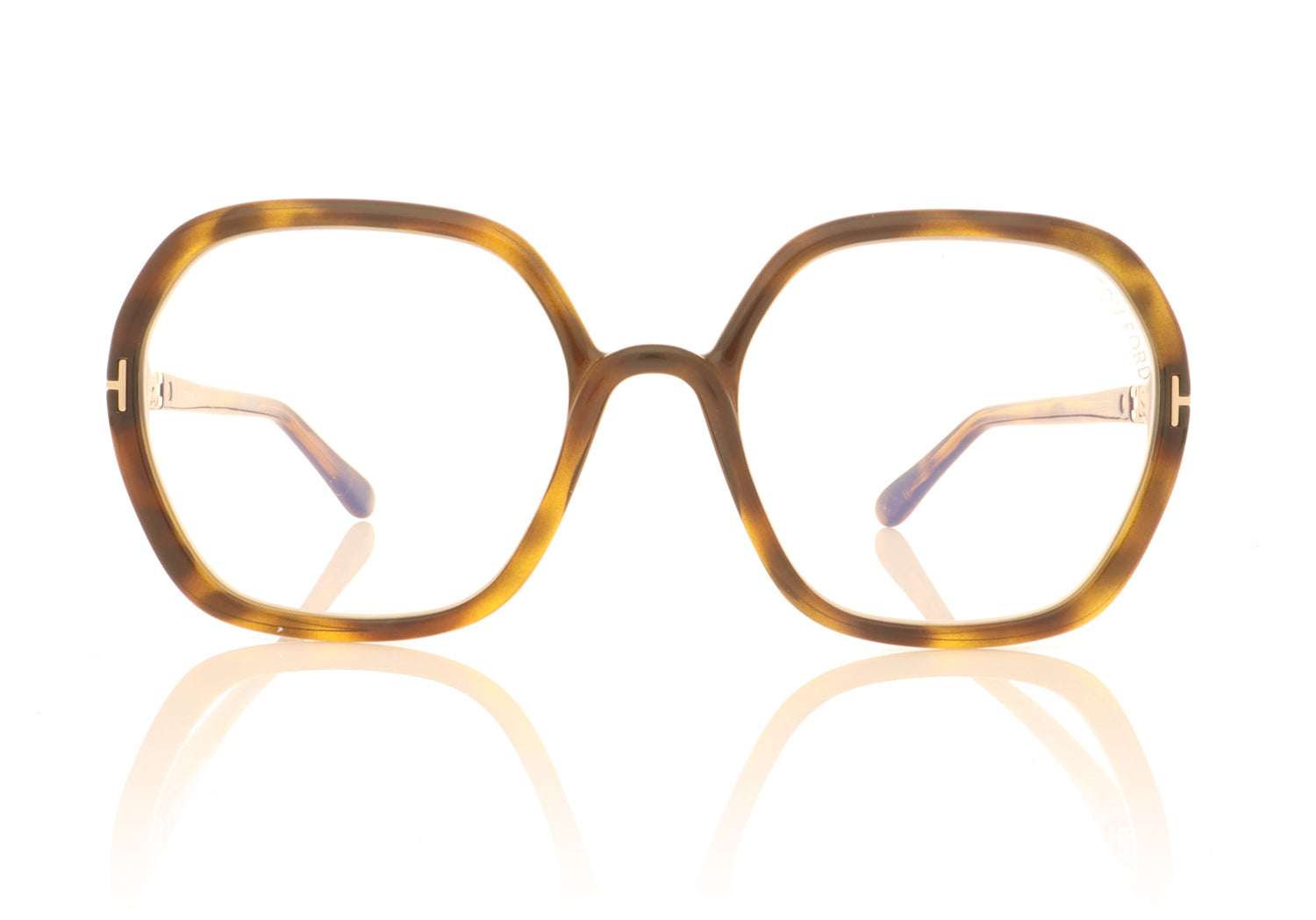 Tom Ford TF5814-B 052 Tortoise Glasses - Front