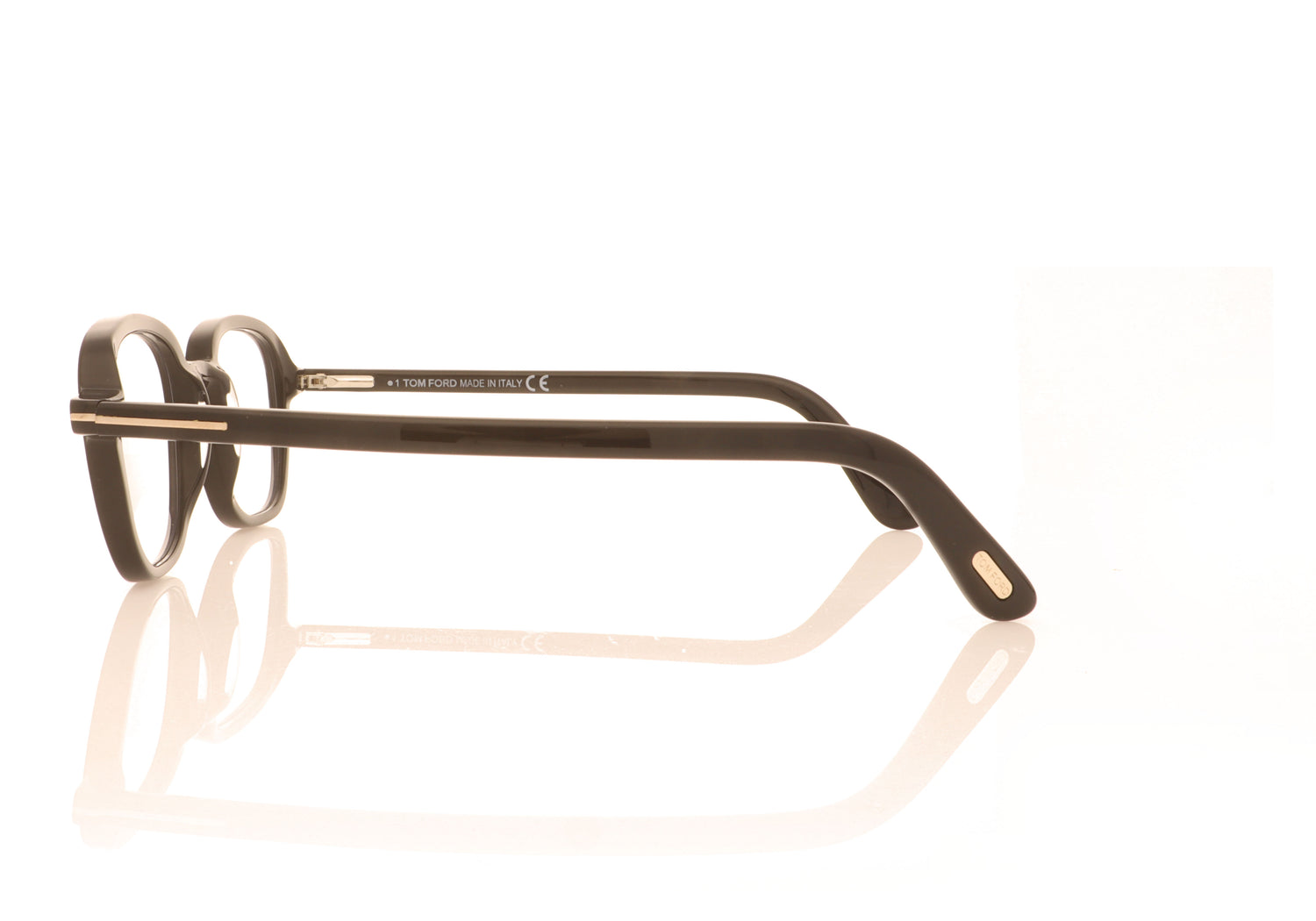 Tom Ford TF5837 001 Black Glasses - Side