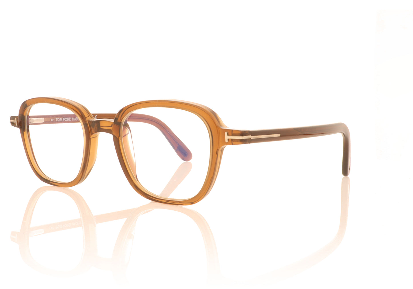 Tom Ford TF5837 048 Brown Glasses - Angle