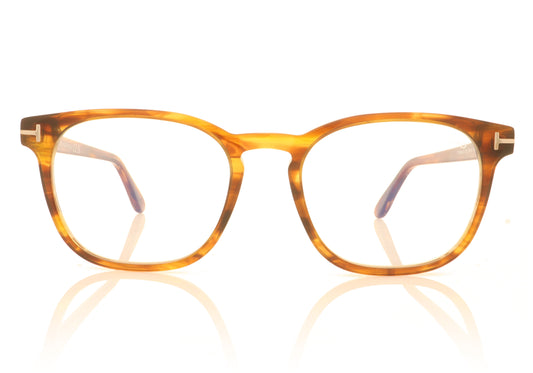 Tom Ford FT5868 050 Tortoise Glasses - Front