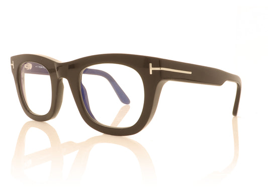 Tom Ford FT5872 001 Black Glasses - Angle