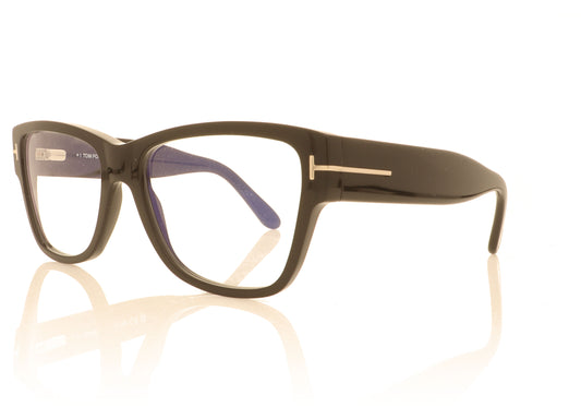 Tom Ford FT5878 001 Black Glasses - Angle