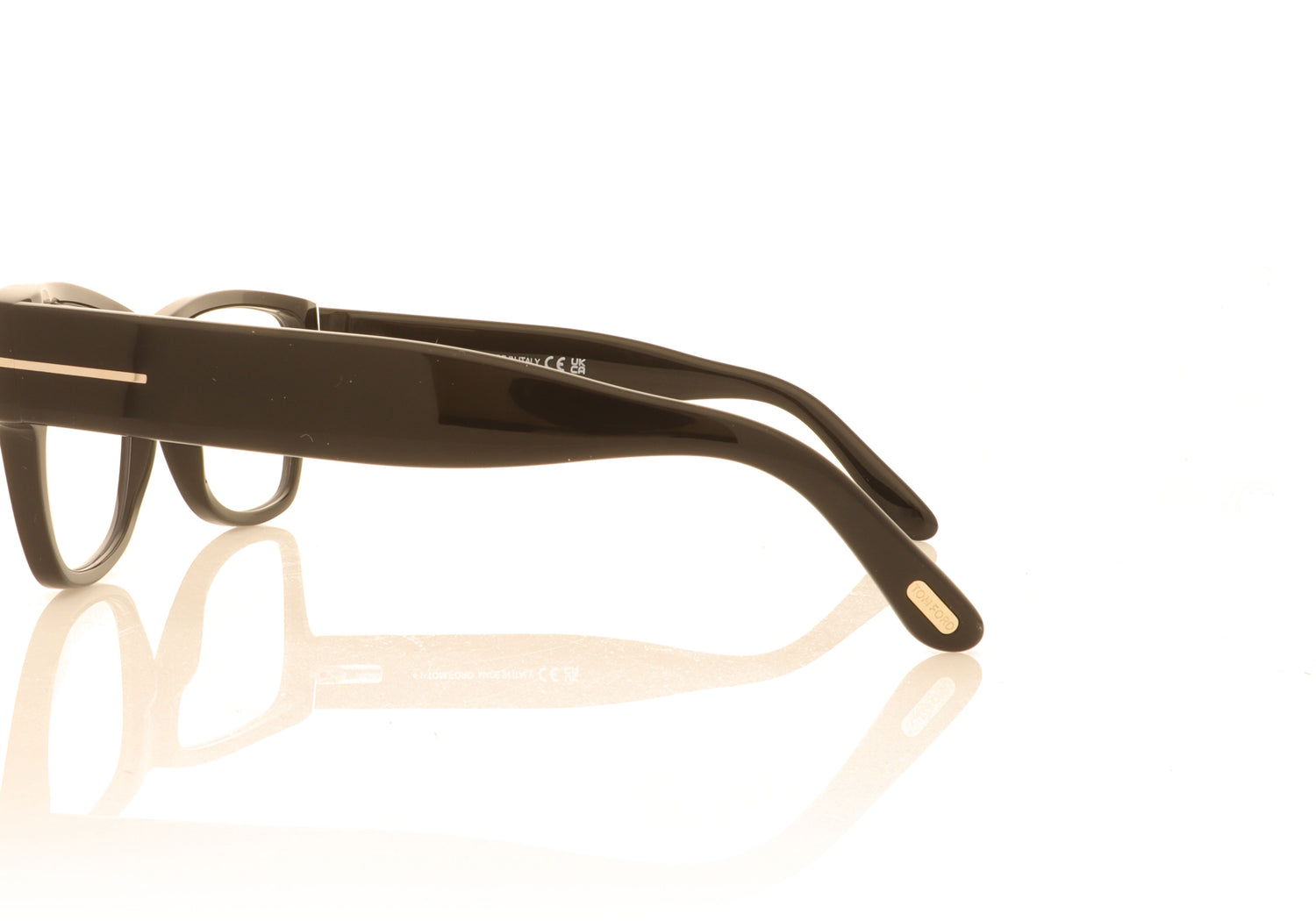 Tom Ford FT5878 001 Black Glasses - Side