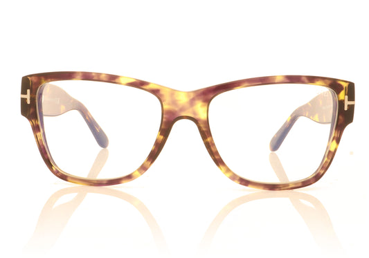 Tom Ford FT5878 055 Tortoise Glasses - Front