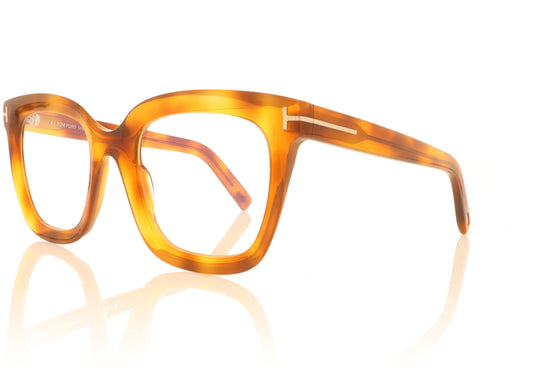 Tom Ford FT5880 053 Tortoise Glasses - Angle