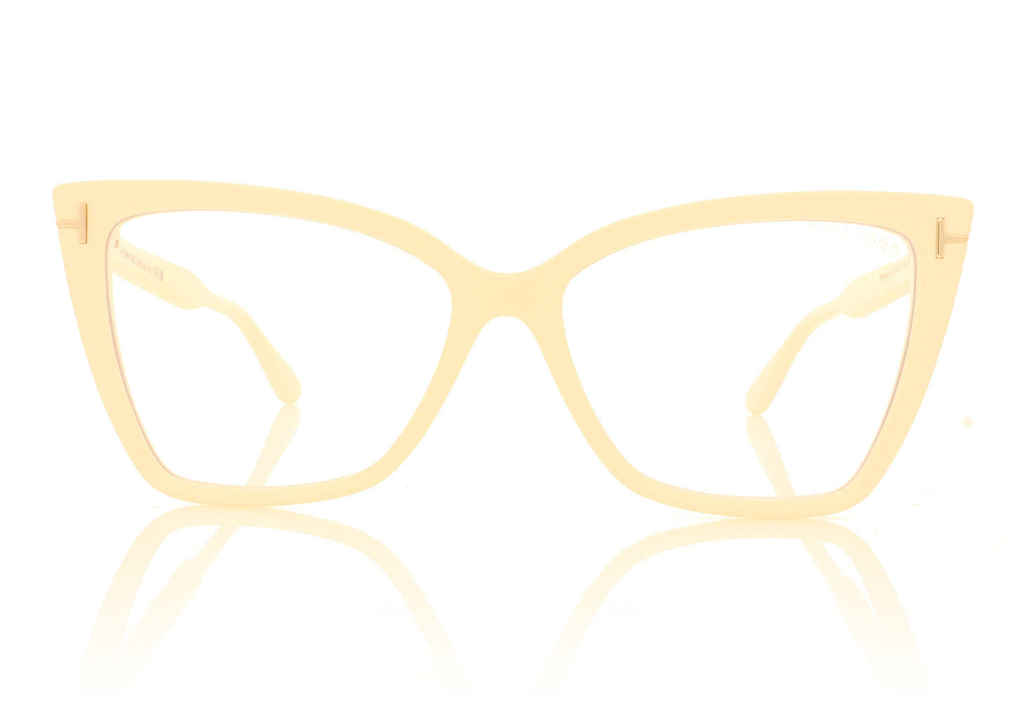 Tom Ford TF5844 025 Cream Glasses - Front