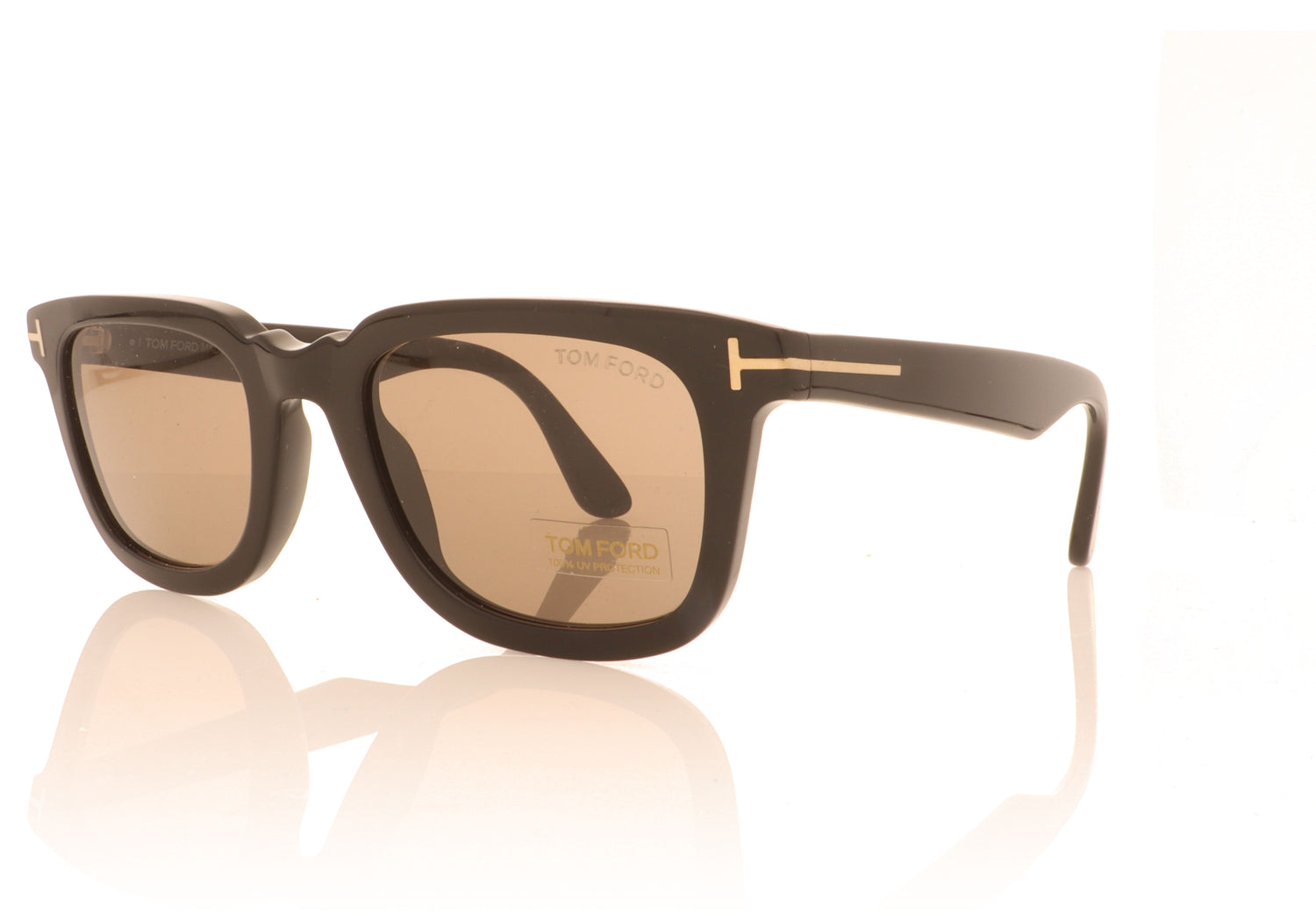 Tom Ford FT0817/S TF0817 01E Black Sunglasses - Angle