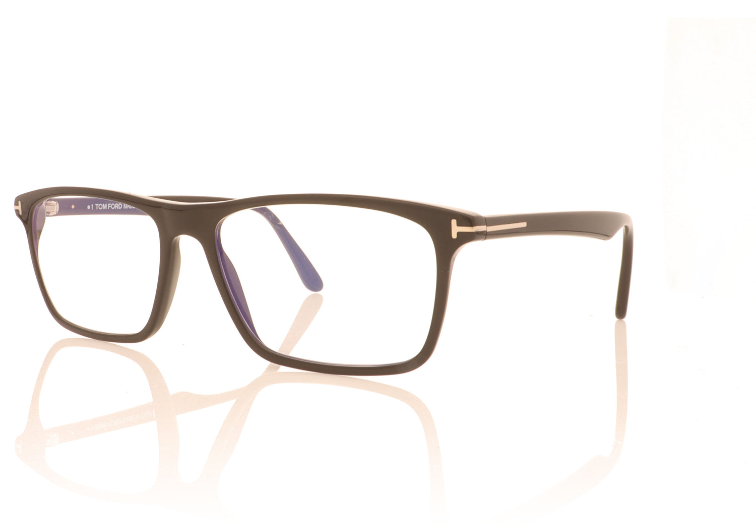 Tom Ford FT5681-B/V TF5681 001 Black Glasses - Angle