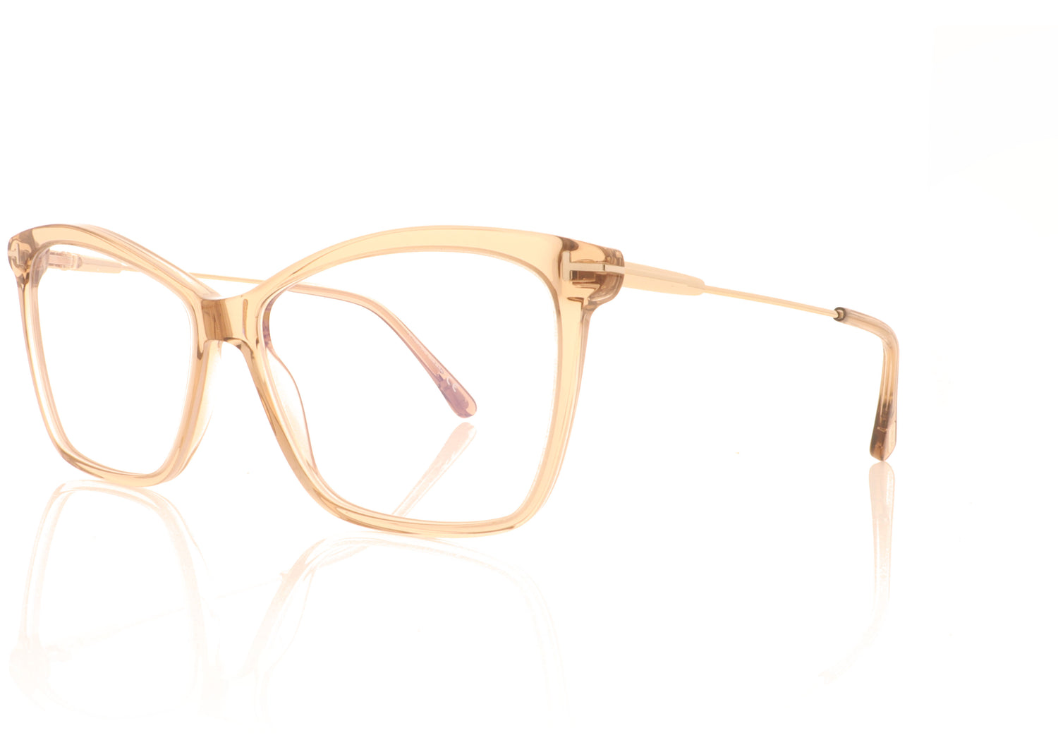 Tom Ford FT5687-B/V TF5687 045 Smoked Brown Glasses - Angle