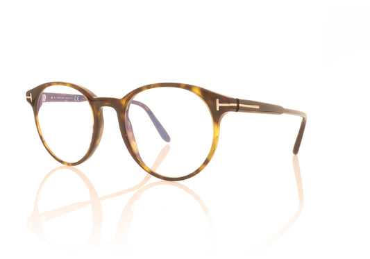 Tom Ford FT5695-B/V TF5695 52 Havana Glasses - Angle