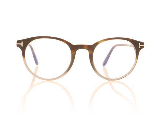 Tom Ford FT5695-B/V TF5695 56 Havana Glasses - Front