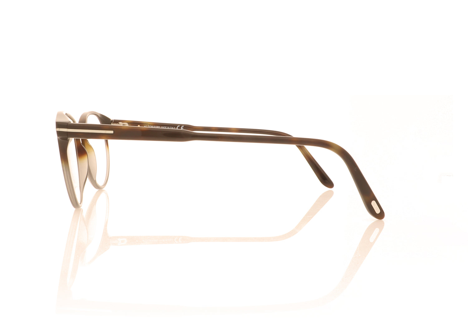 Tom Ford FT5695-B/V TF5695 56 Havana Glasses - Side