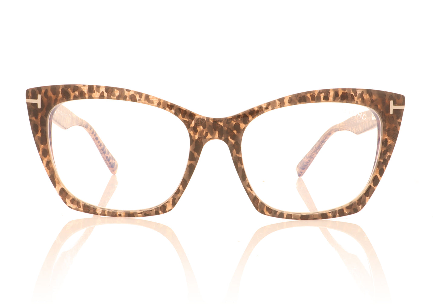Tom Ford FT5709-B/V TF5709 55 Tortoise Glasses - Front