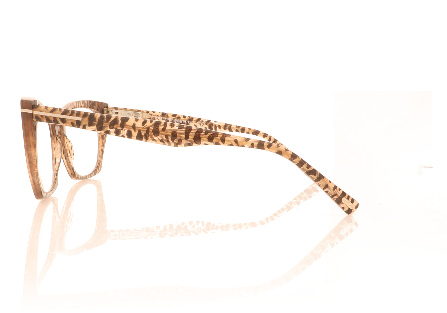 Tom Ford FT5709-B/V TF5709 55 Tortoise Glasses - Side