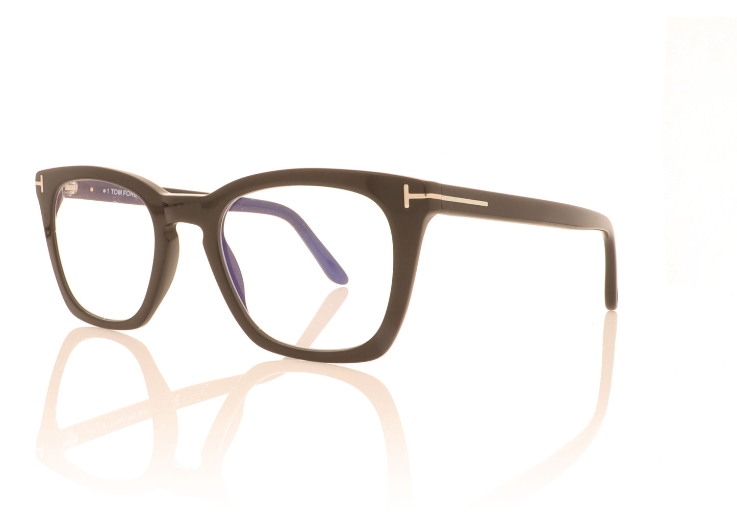 Tom Ford FT5736-B/V TF5736 001 Black Glasses - Angle