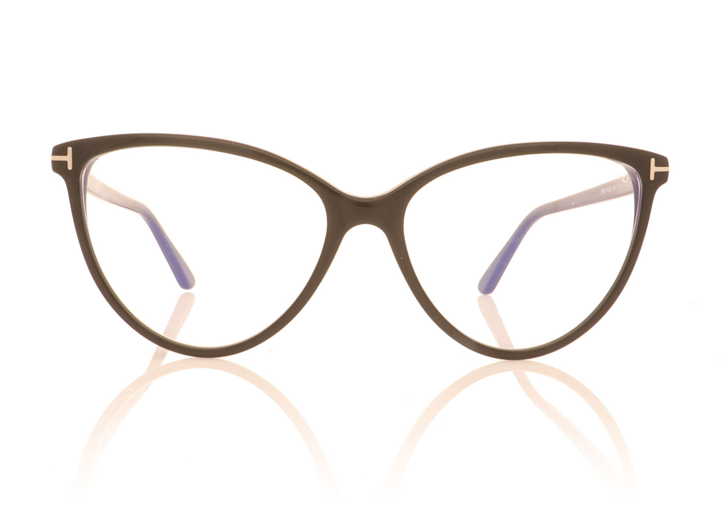 Tom Ford FT5743-B/V TF5743 001 Black Glasses - Front