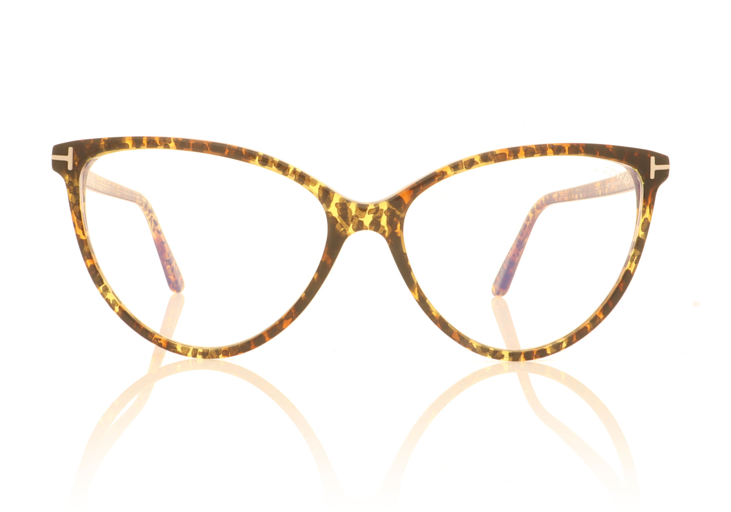 Tom Ford FT5743-B/V TF5743 056 Tortoise Glasses - Front
