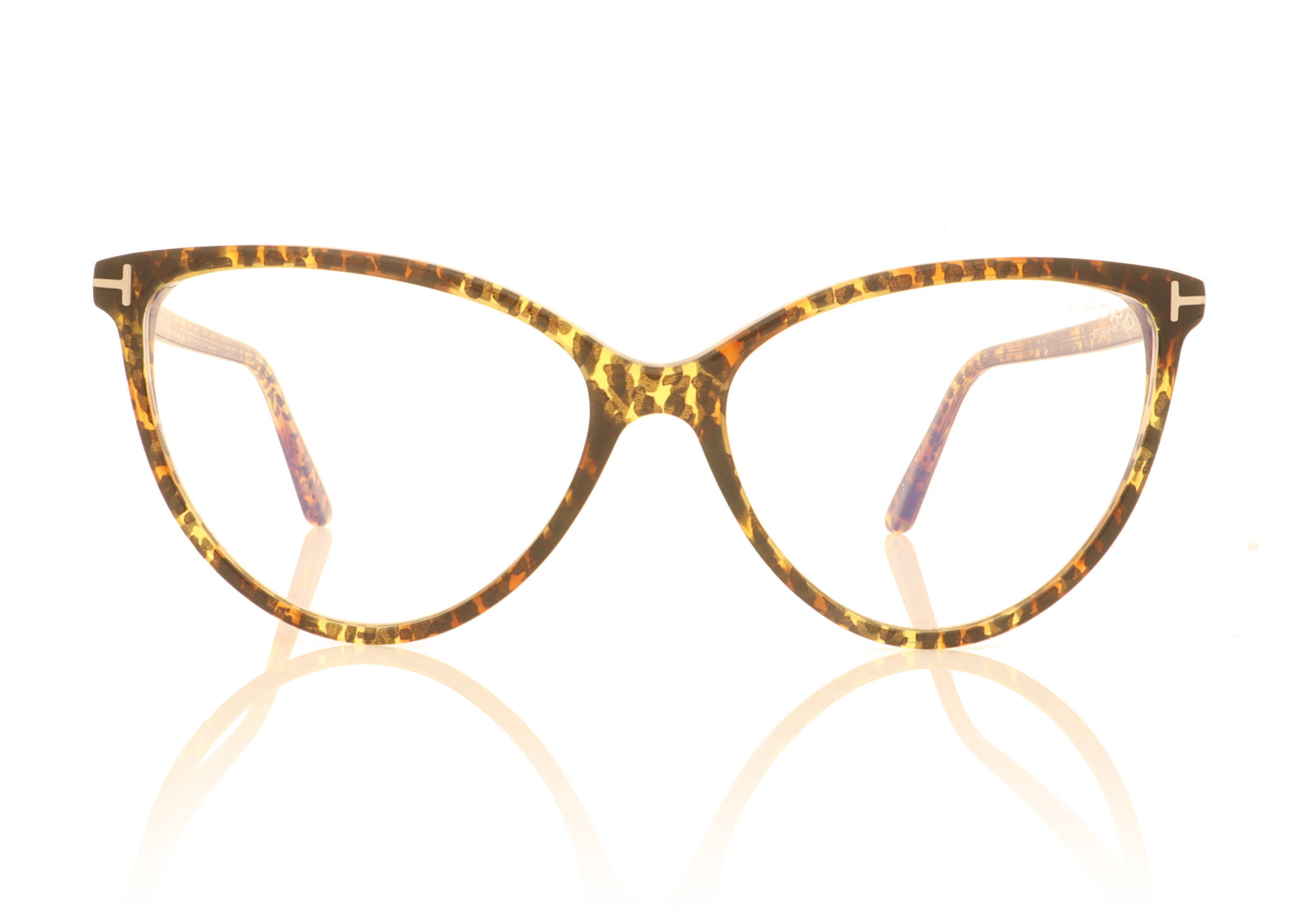 Tom Ford FT5743-B/V TF5743 056 Tortoise Glasses - Front