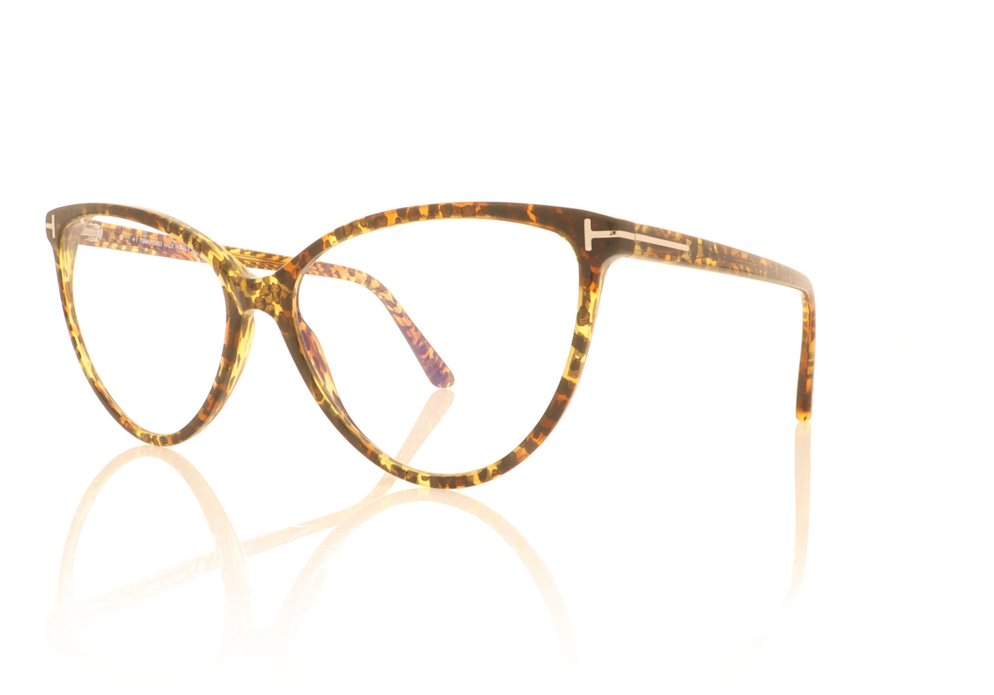 Tom Ford FT5743-B/V TF5743 056 Tortoise Glasses - Angle