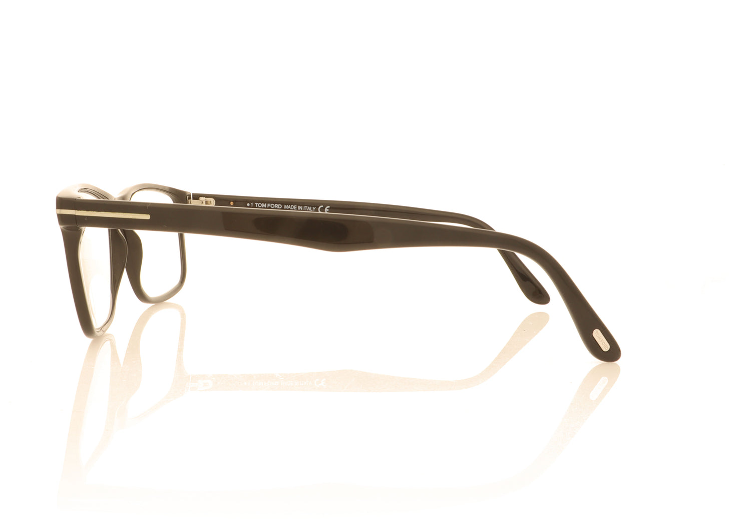 Tom Ford TF5752 001 Black Glasses - Side