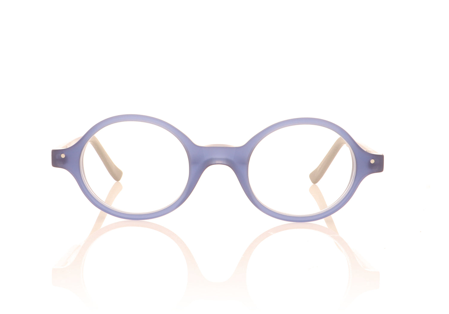 Very French Gangsters Very Smart 1 079 Chambray Blue Glasses - Front