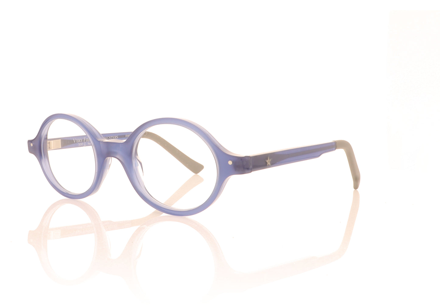 Very French Gangsters Very Smart 1 079 Chambray Blue Glasses - Angle