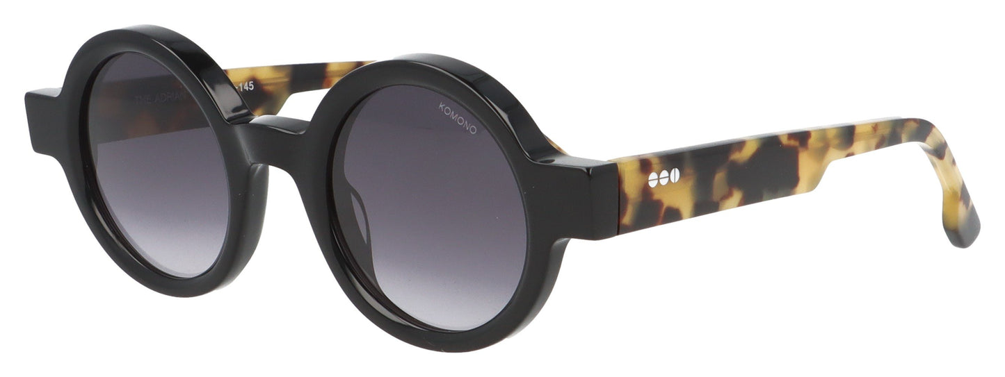 KOMONO The Adrian blk1t Black Sunglasses - Angle