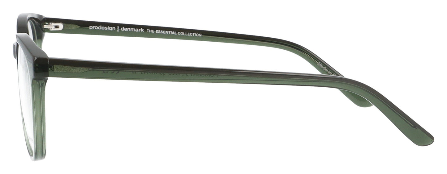 ProDesign Horisont 3/9535 Black and Green Glasses - Side