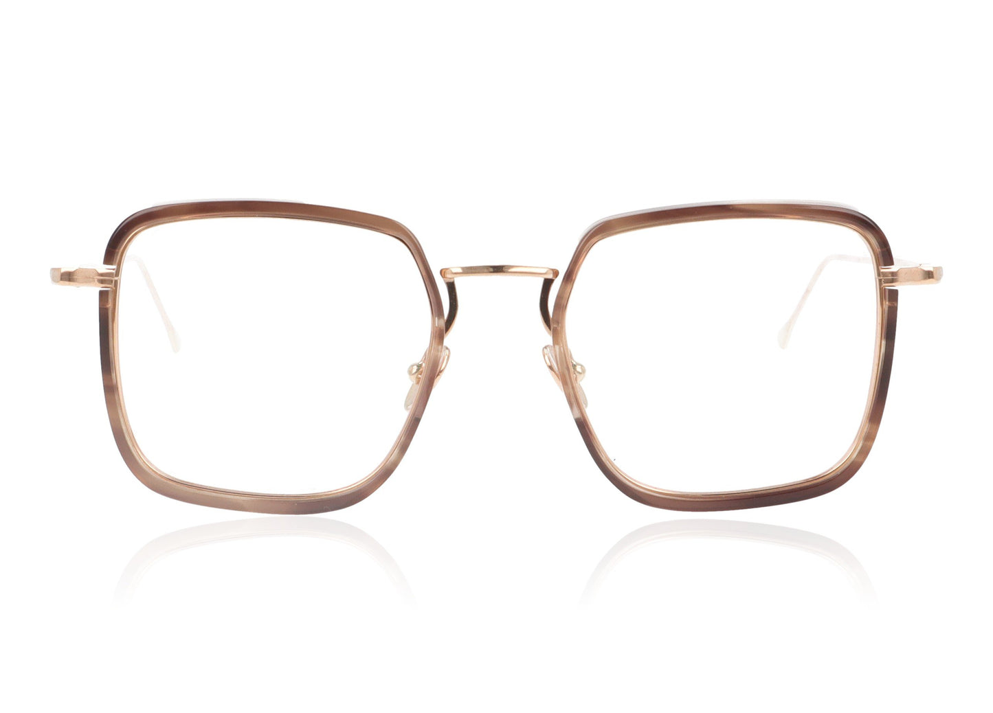 John Dalia Whitney C126 Rose Gold Glasses - Front