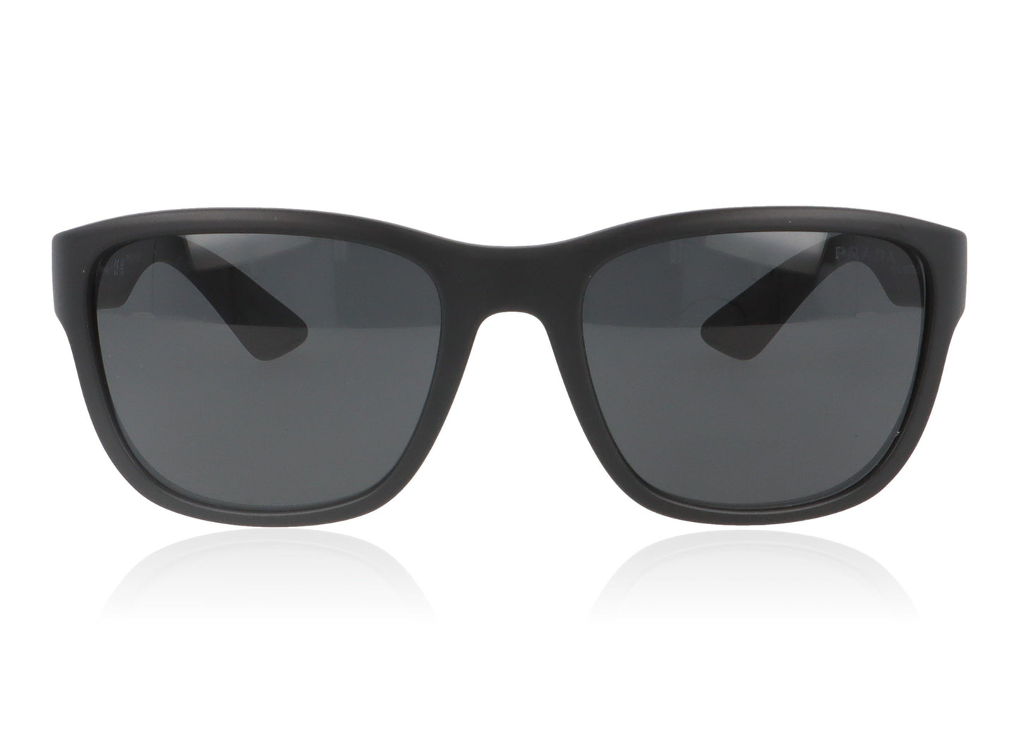 Prada Active DG05S0 Black Rubber Sunglasses - Front