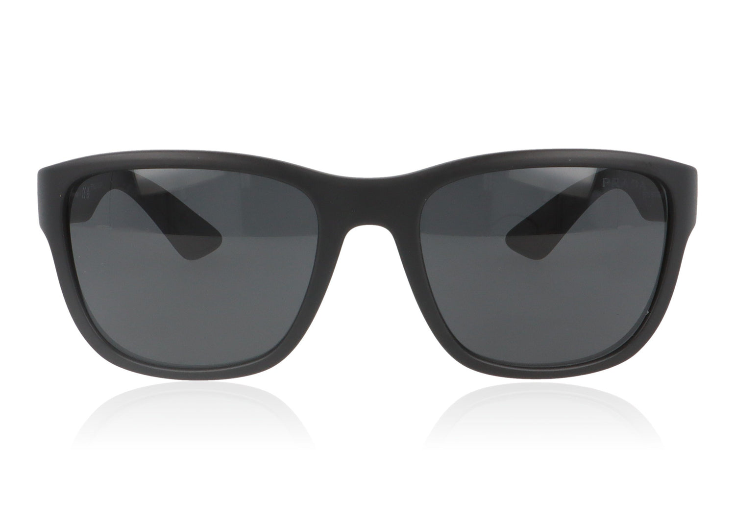 Prada Active DG05S0 Black Rubber Sunglasses - Front