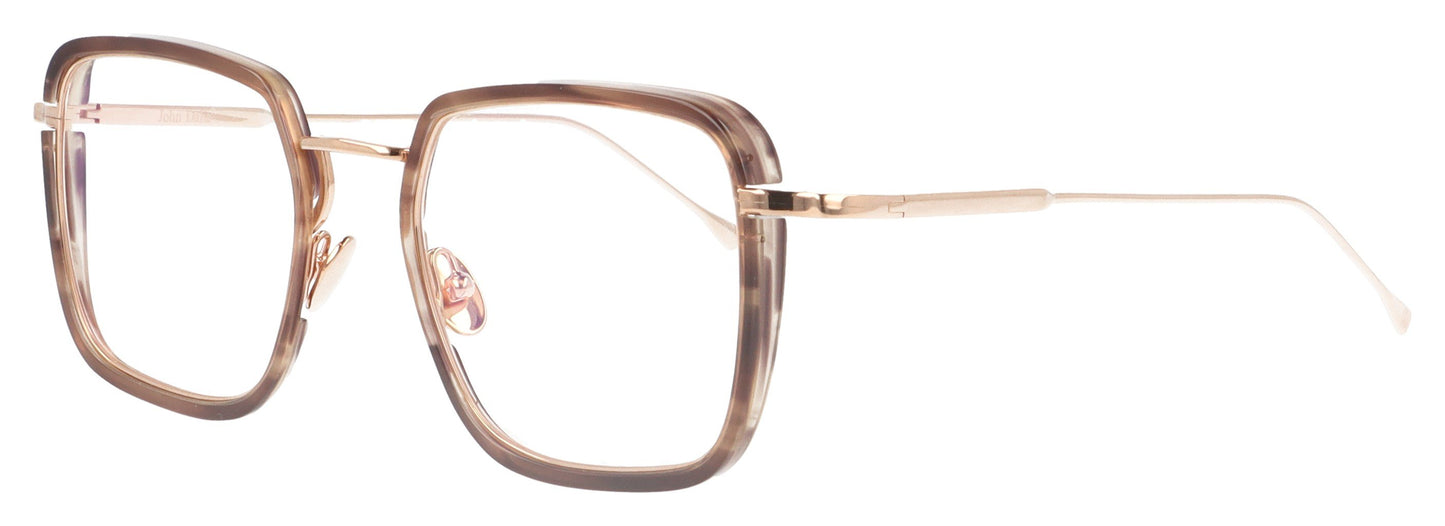 John Dalia Whitney C126 Rose Gold Glasses - Angle