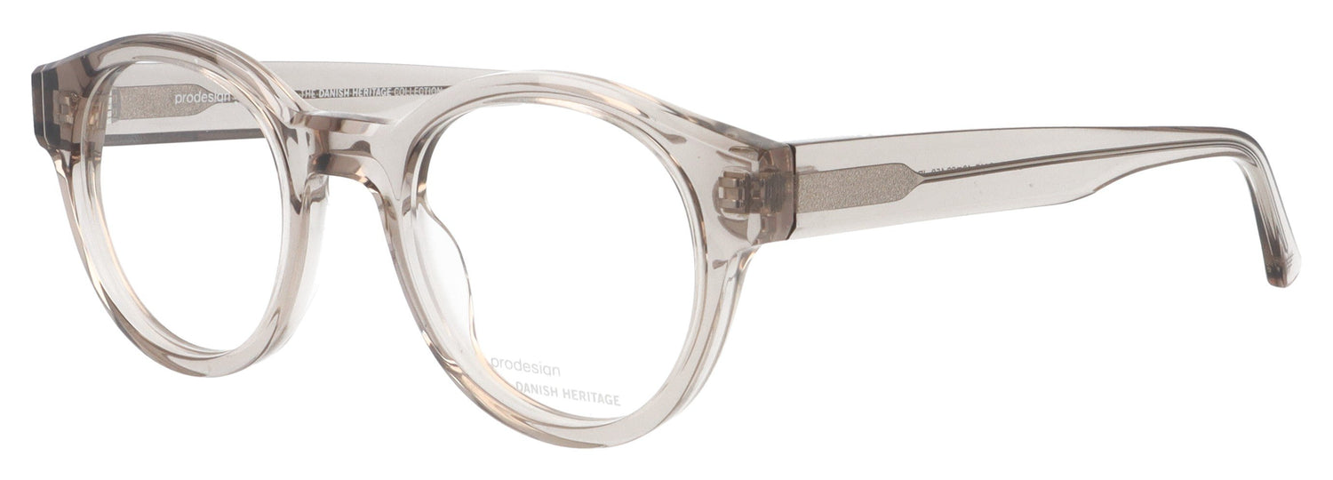 ProDesign Cut GT1 Grey Transparent Glasses - Angle