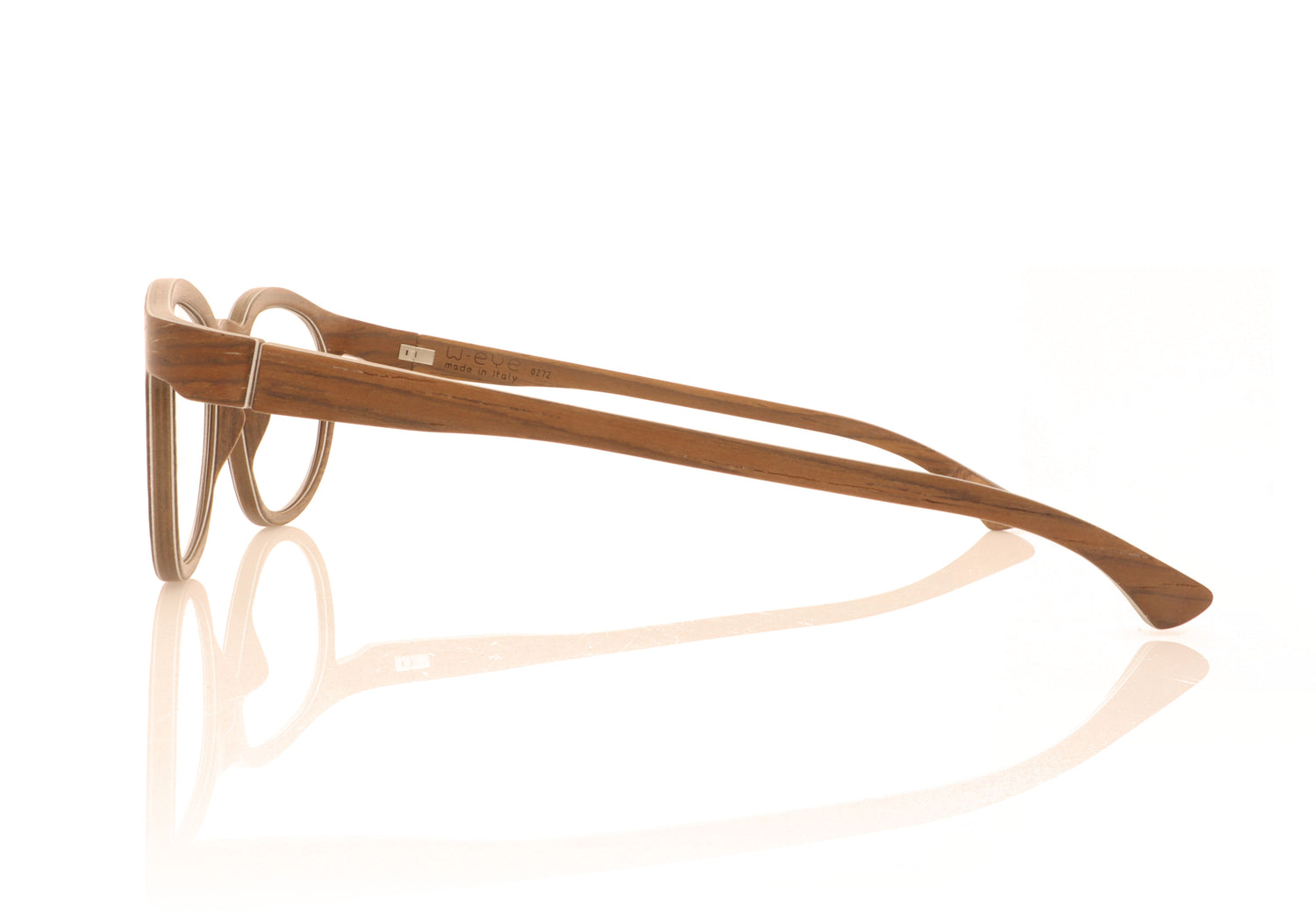 W-eye YK 18L Walnut Glasses - Side