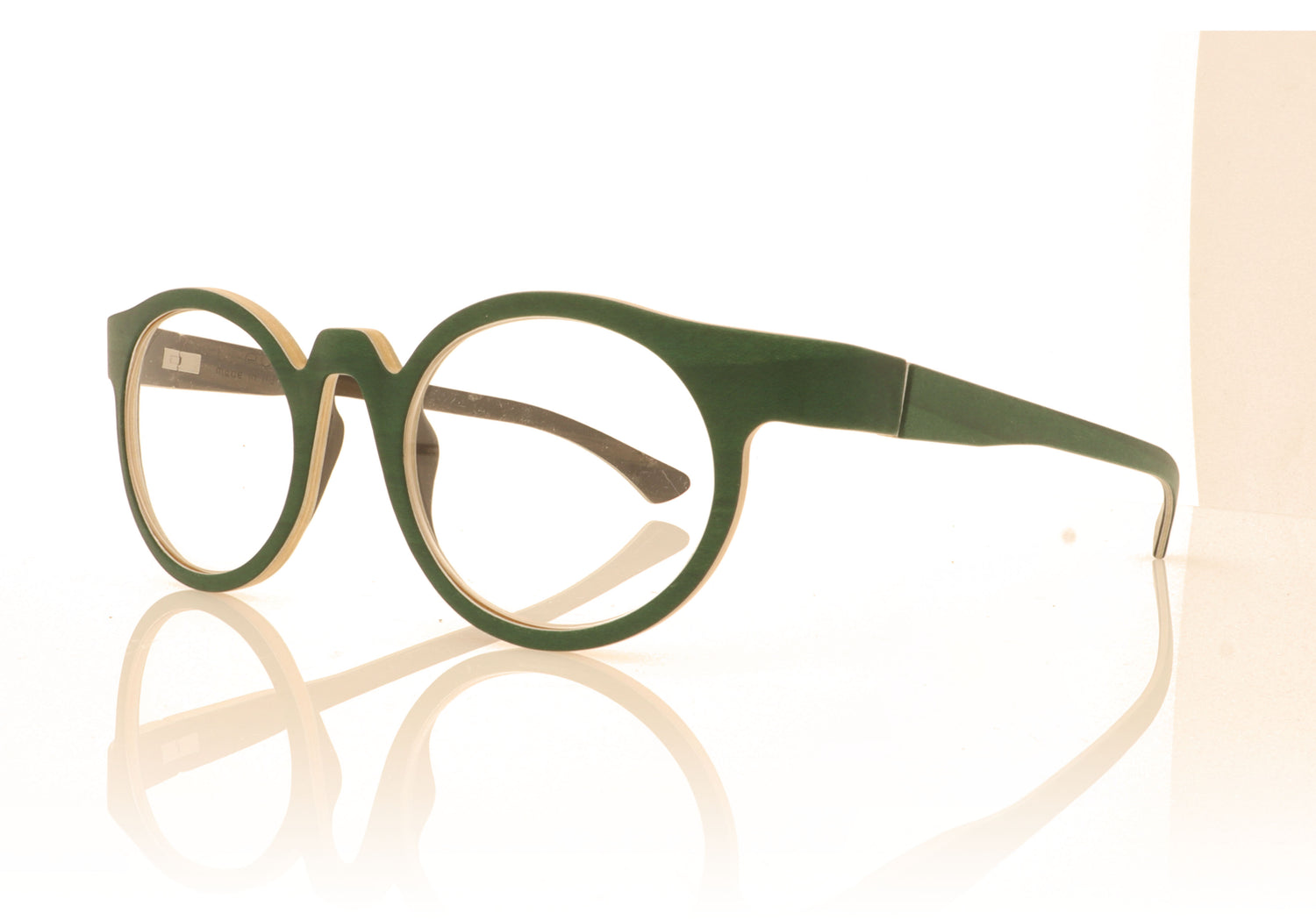 W-eye YP 21M Green Maple Glasses - Angle